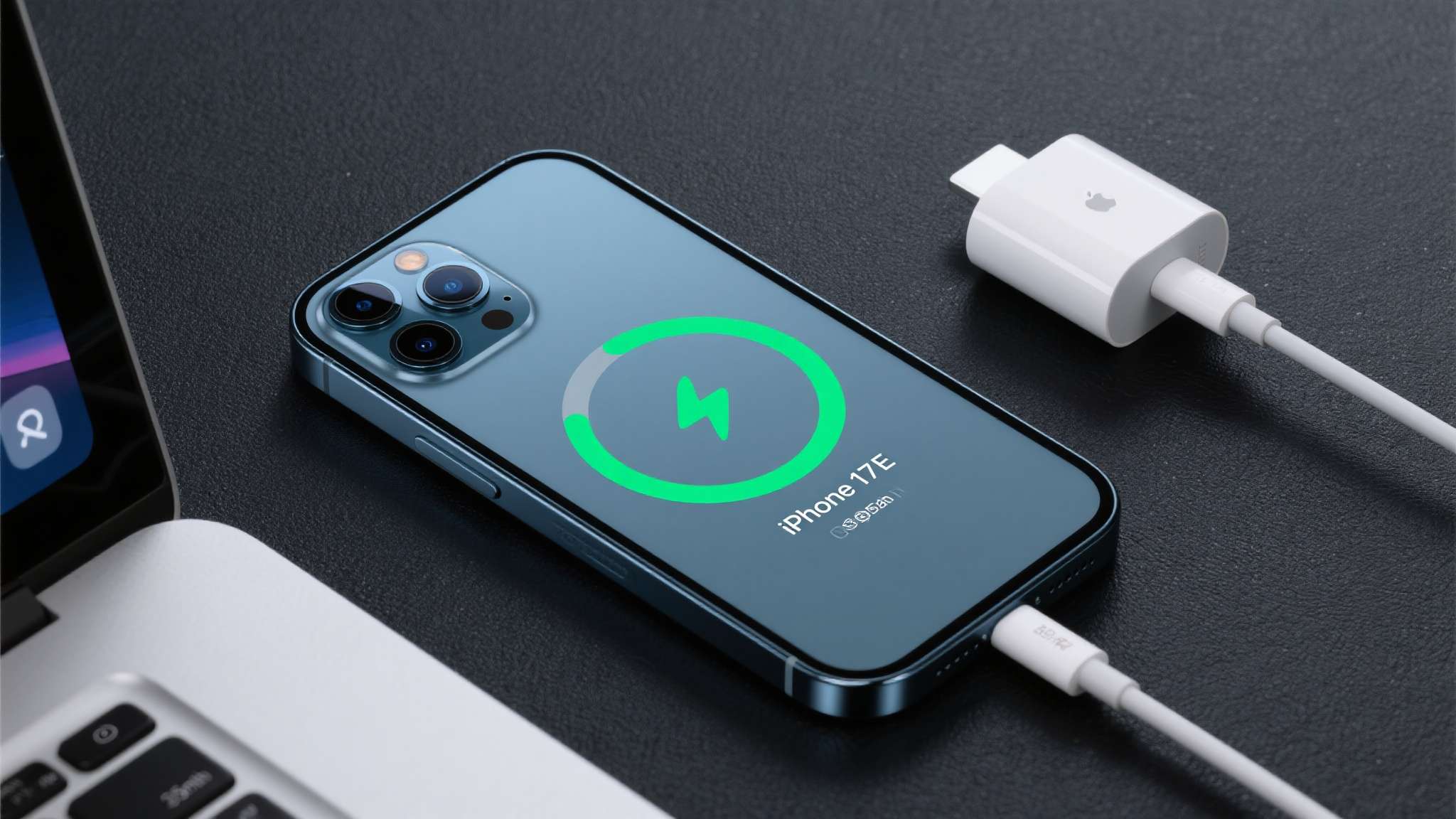 iphone17续航实测 续航的另一面是补电效率。iPhone 17e在有线快充方面有所提速,支持更高功率