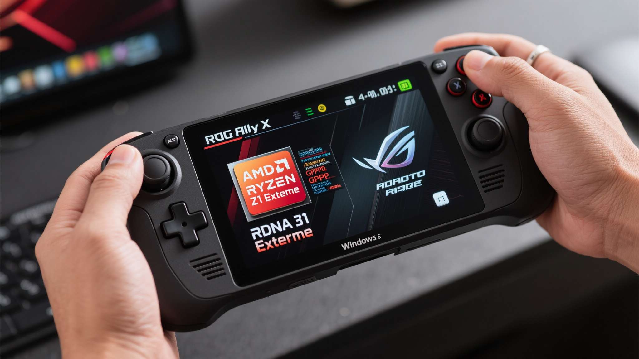 rog ally掌机 ROG Ally X搭载AMD Ryzen Z1 Extreme处理器,拥有集成